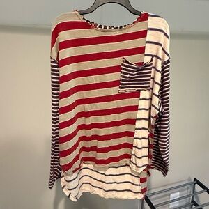 We The Free Multicolor Striped Top